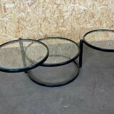 Table basse table d’appoint en métal années 60-70
