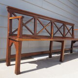 Solid oak bench