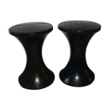 Stools Tam Tam Stamp, 1 black 1 brown