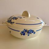 Vintage faience soup tureen Salins