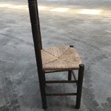 Suite of 4 rustic chairs mulched