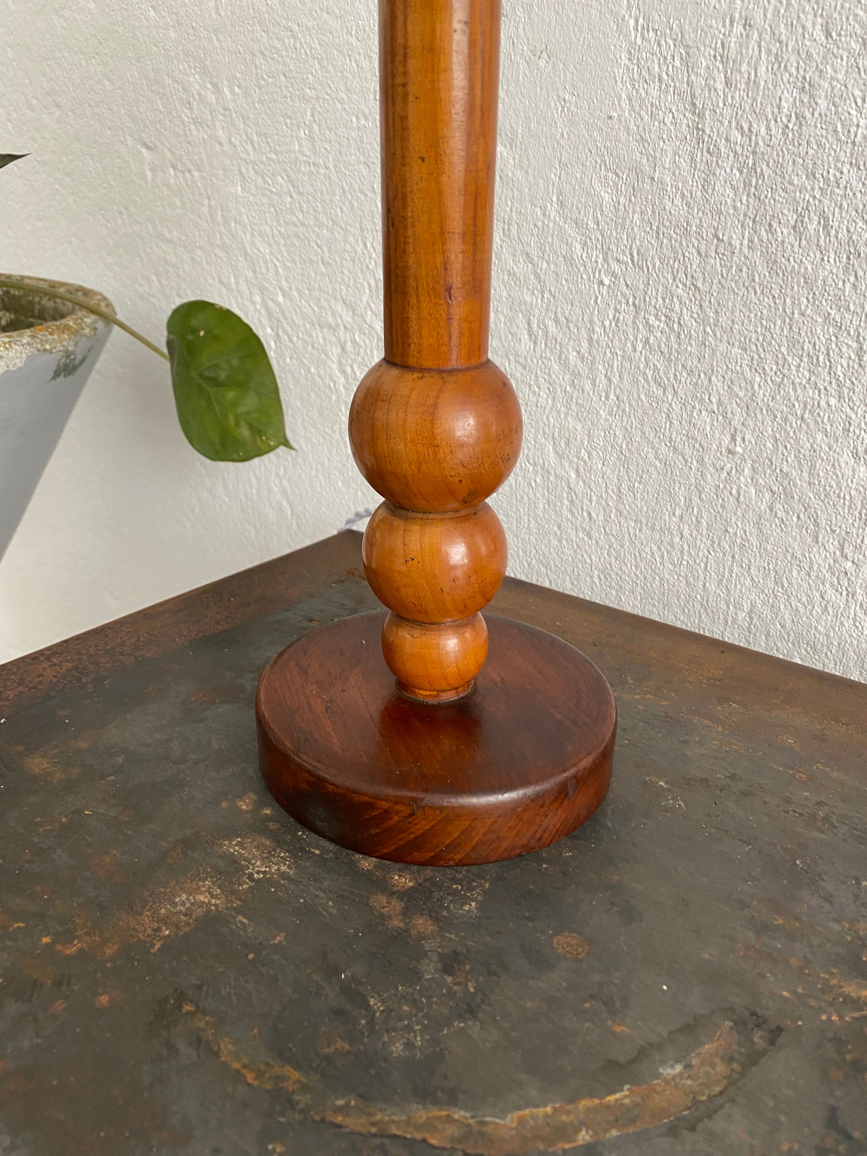 Modernist vintage wood lamp