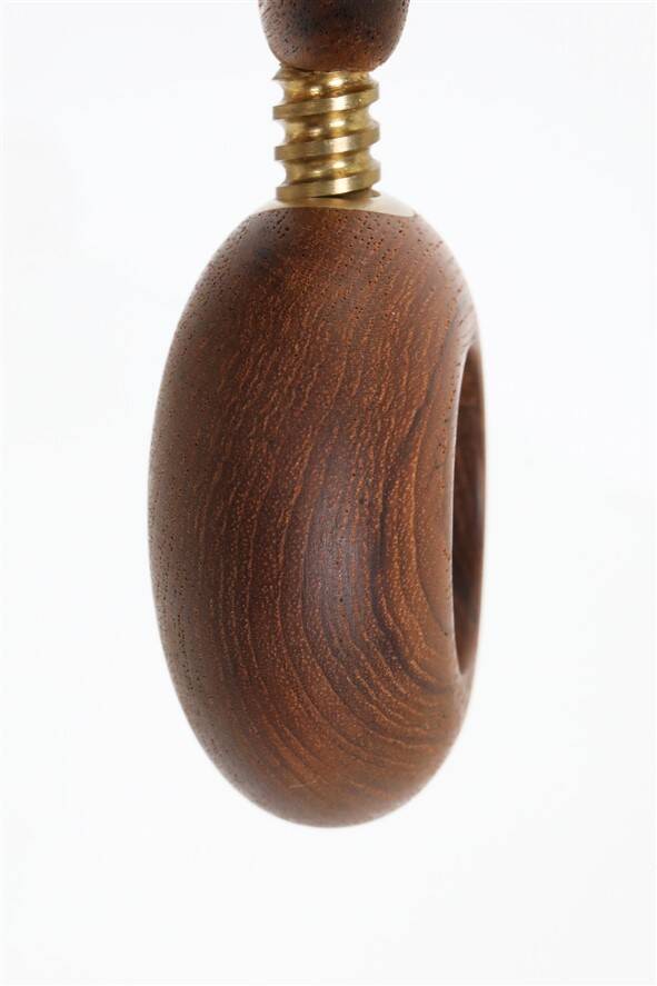 Teak / brass nutcracker / mid-century Danish modern design