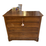 Walnut chest of drawers with 4 drawers