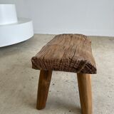 Stool in blond teak