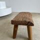 Stool in blond teak