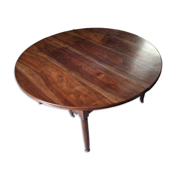 Ancienne table de menuisier en noyer extensible 18 personnes — Beyit