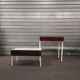 Scandinavian bedside table for Interlubke in rosewood and white melamine, design Germany 1970