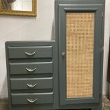 Vintage asymmetric cabinet with canning