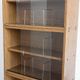 Set of 4 vintage CD shelves with glass doors, France 1990