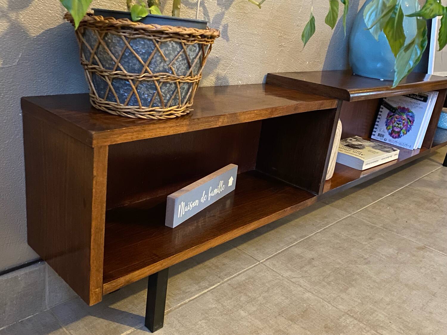 Vintage wooden sideboard (shallow)