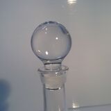 Two Godronnée glass decanters