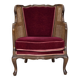 1950s, Danish armchair, furniture velour, ash wood,, mesh.