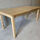 Large solid wood table – minimalist & authentic spirit