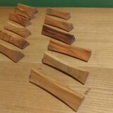 12 wooden knife doors