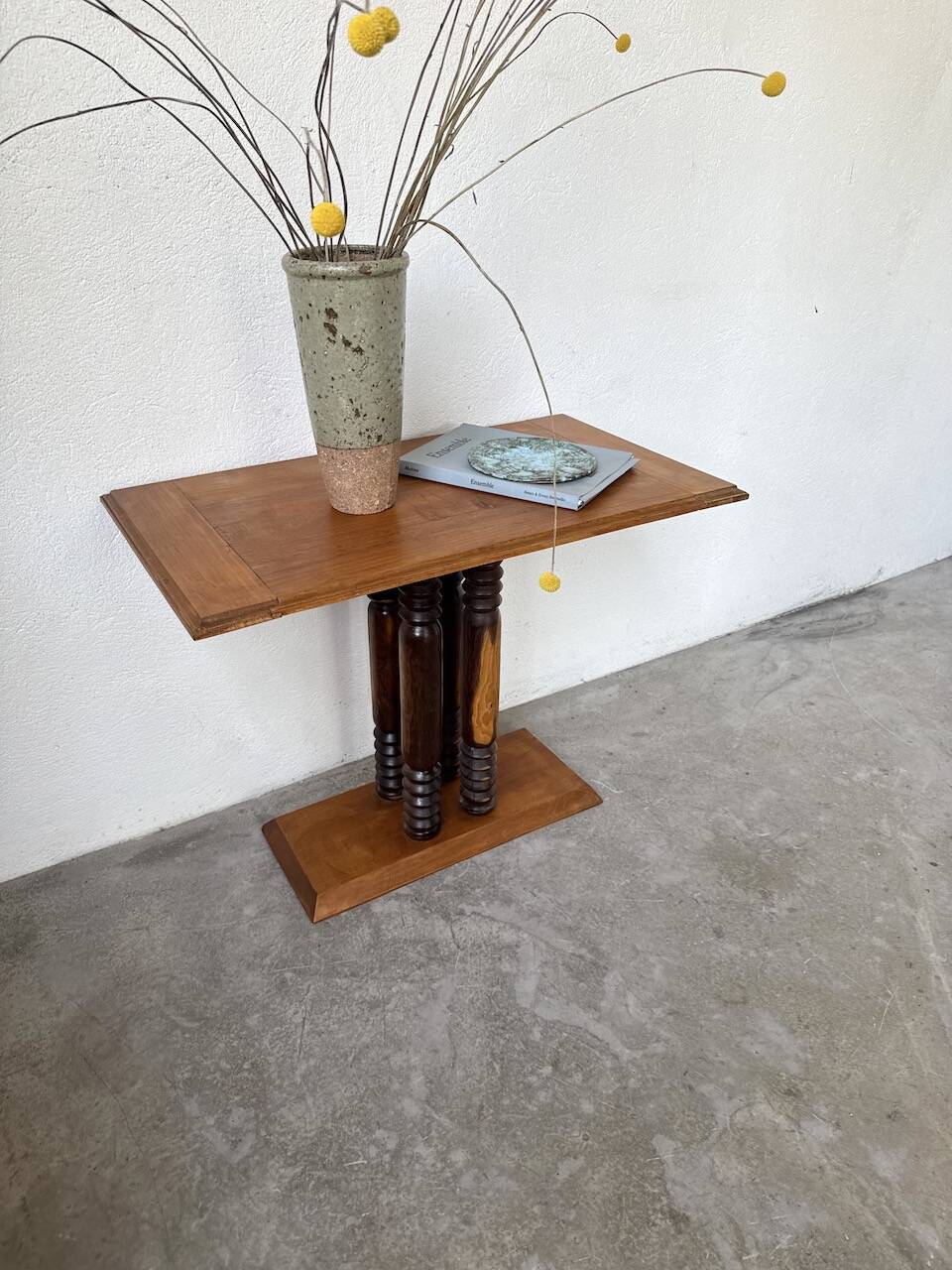 Dudouyt Courtray oak art deco console table