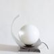 Lampe en acier et opaline - Années 70