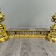Pair of Gilt Bronze Andirons, Louis XVI Style, Late 19th Century