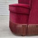 Fauteuil danois des années 1970, très bon état d'origine, mobilier en velours.