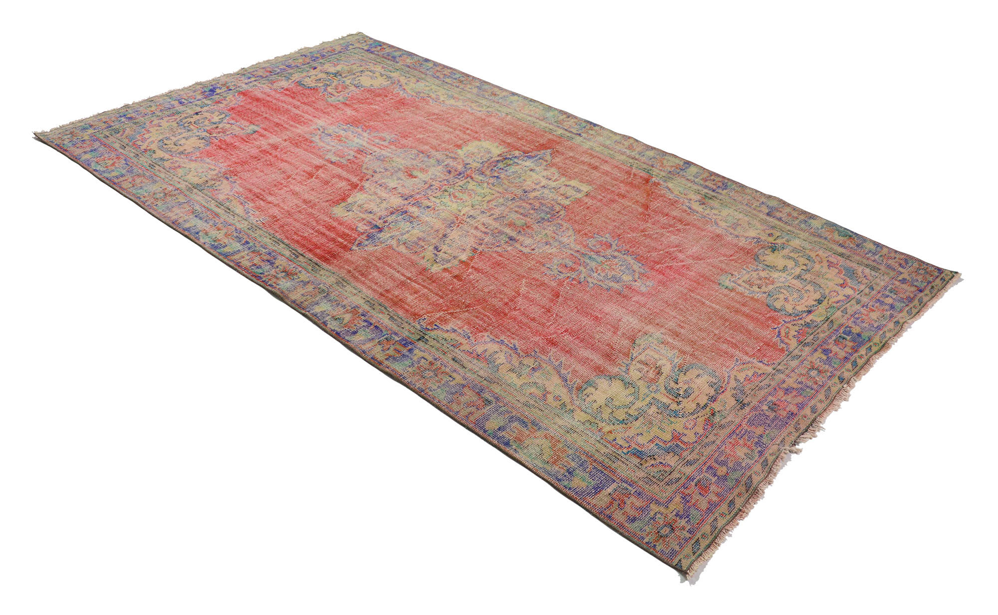 Anatolian handmade vintage rug 316 cm x 180 cm