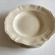 Set of 6 hollow plates Ivory of Sarreguemines with godrons