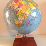 Globe in cardboard Girard and Barrere / vintage years 50-60