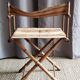 Fauteuil vintage pliant en rotin