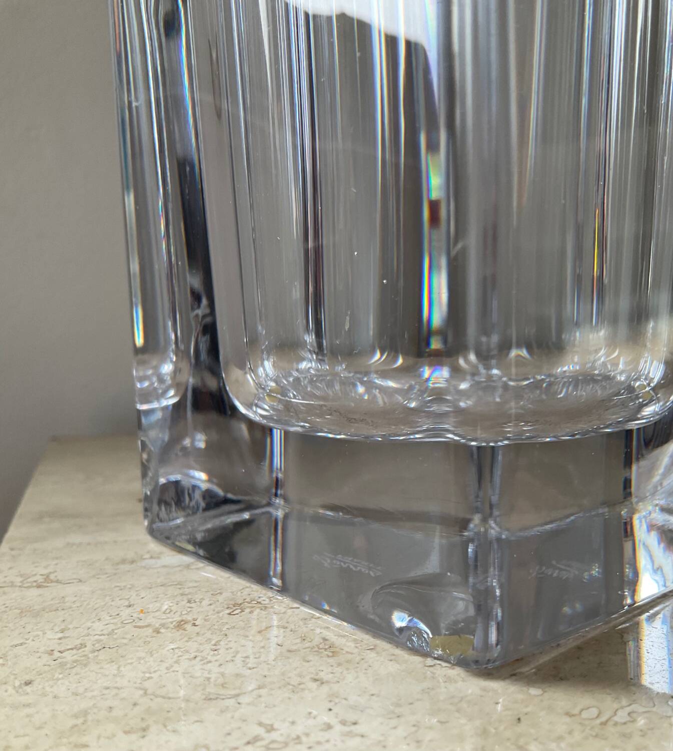 Vintage 70s vase in Sèvres crystal