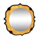 PAN Keramik illuminated ceramic wall mirror, West Germany, 1970s