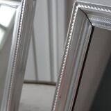 Pair of aluminum barber mirrors