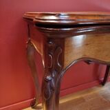 Louis XV style game table in walnut