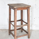 Wooden workshop stool