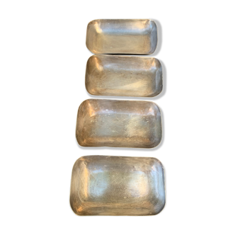 4 pick-ups silver metal coins gravel hotel metropolis Nice art deco goldsmith wiskemann