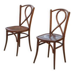 paire de chaises bistrot - 1950