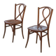 Paire de chaises bistrot en bois courbé 1950