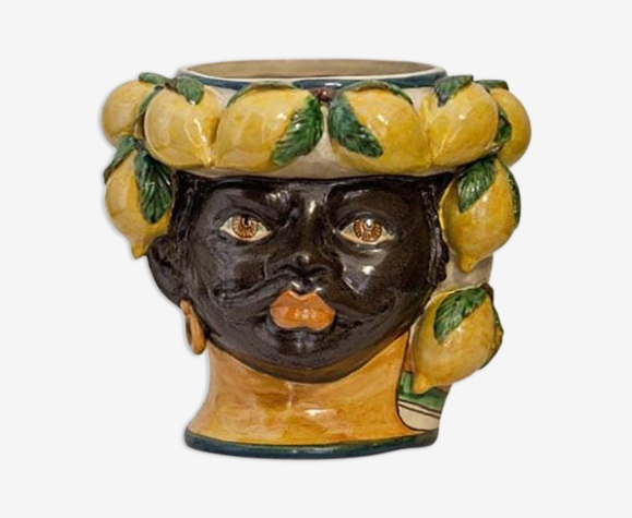 Vase citron petit homme