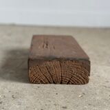 Mini Asian teak side stool blonde