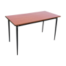 Table de cantine bureau Mullca en formica style moderniste 130 par 65 cm