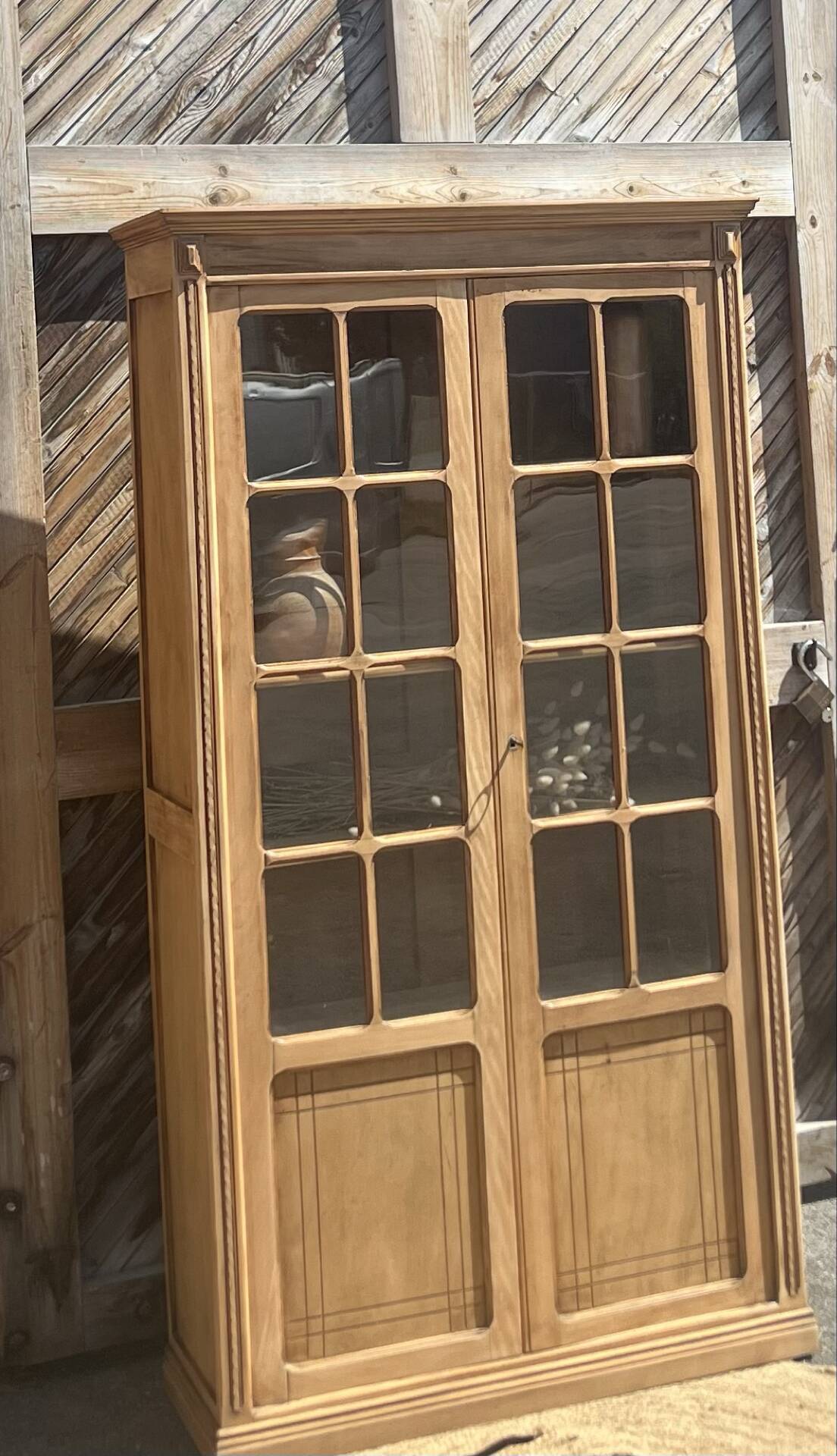 Old Parisian wooden dresser - bookshelf
