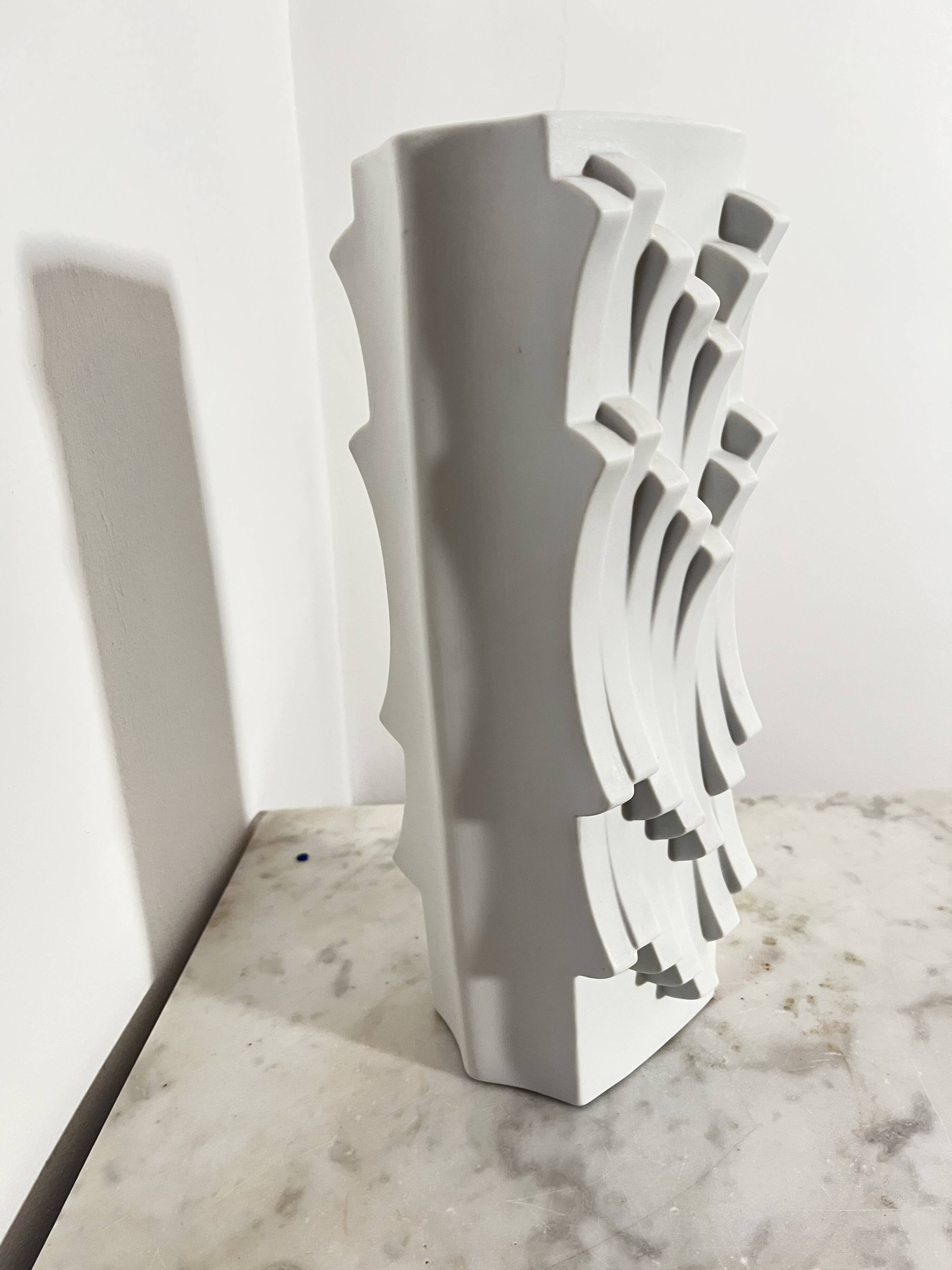 Vintage Bisque Porcelain Vase by Heinrich Fuchs for Hutschenreuther, 1960