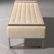 Leather bench with chrome base from Germany 1980