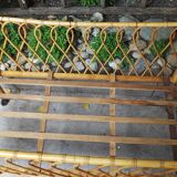 Rattan crib of the 50s