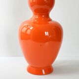 Vintage lamp foot 1960 ceramic orange