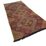 Vintage Turkish Kilim Rug , 226 x 100 cm