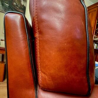 Two leather sofas