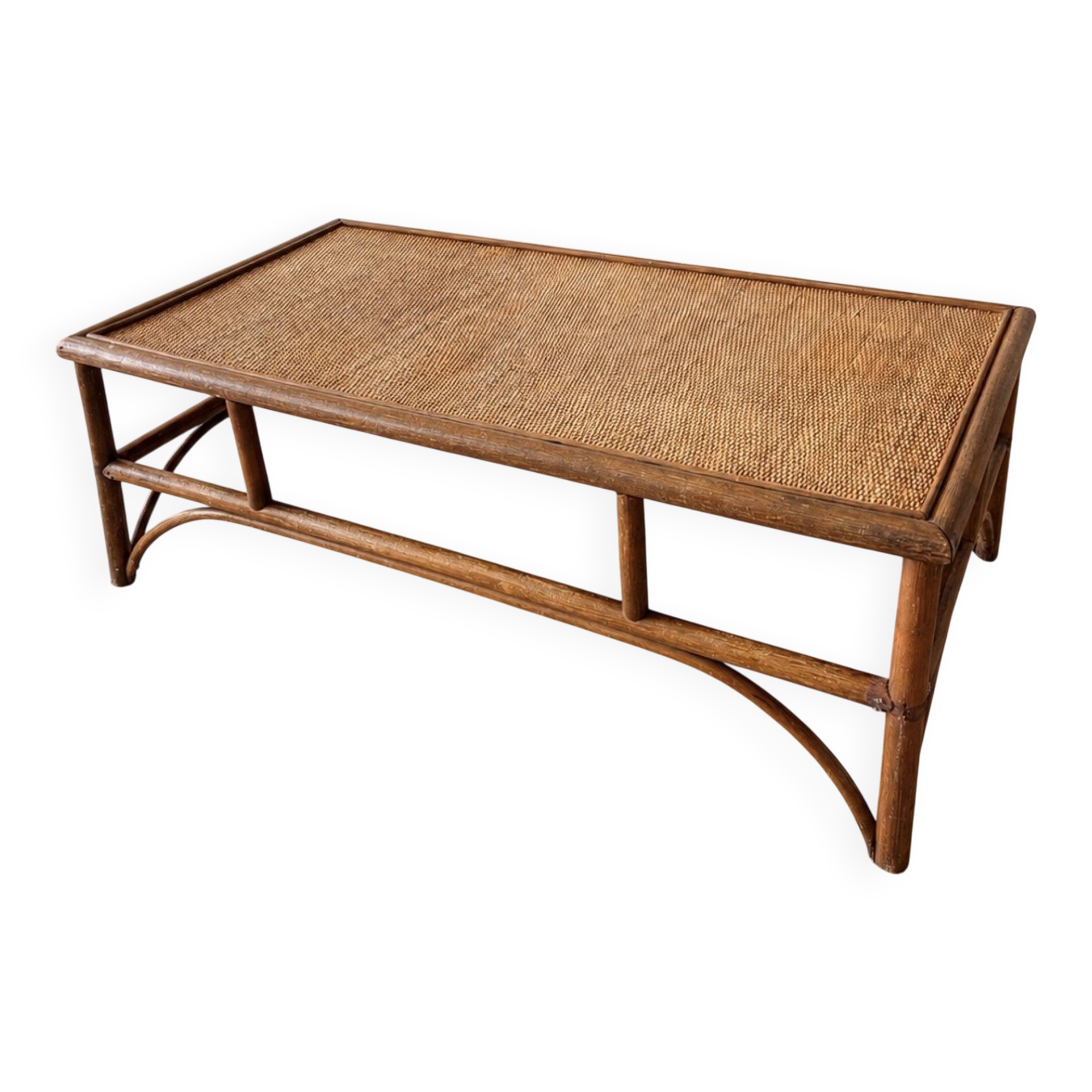Rattan coffee table