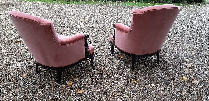 Pair of Napoleon III armchairs