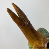 Large ceramic wading bird signed Thimo