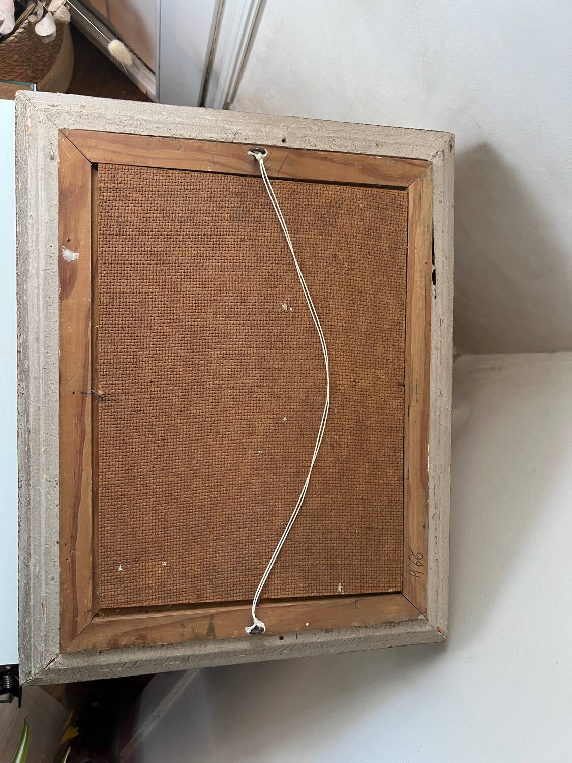 Painting of a view of the Mediterranean port B.Michel 1960