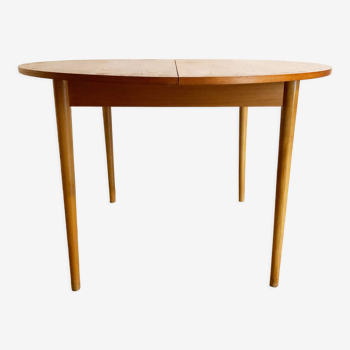 Scandinavian dining table in light rosewood from the 60